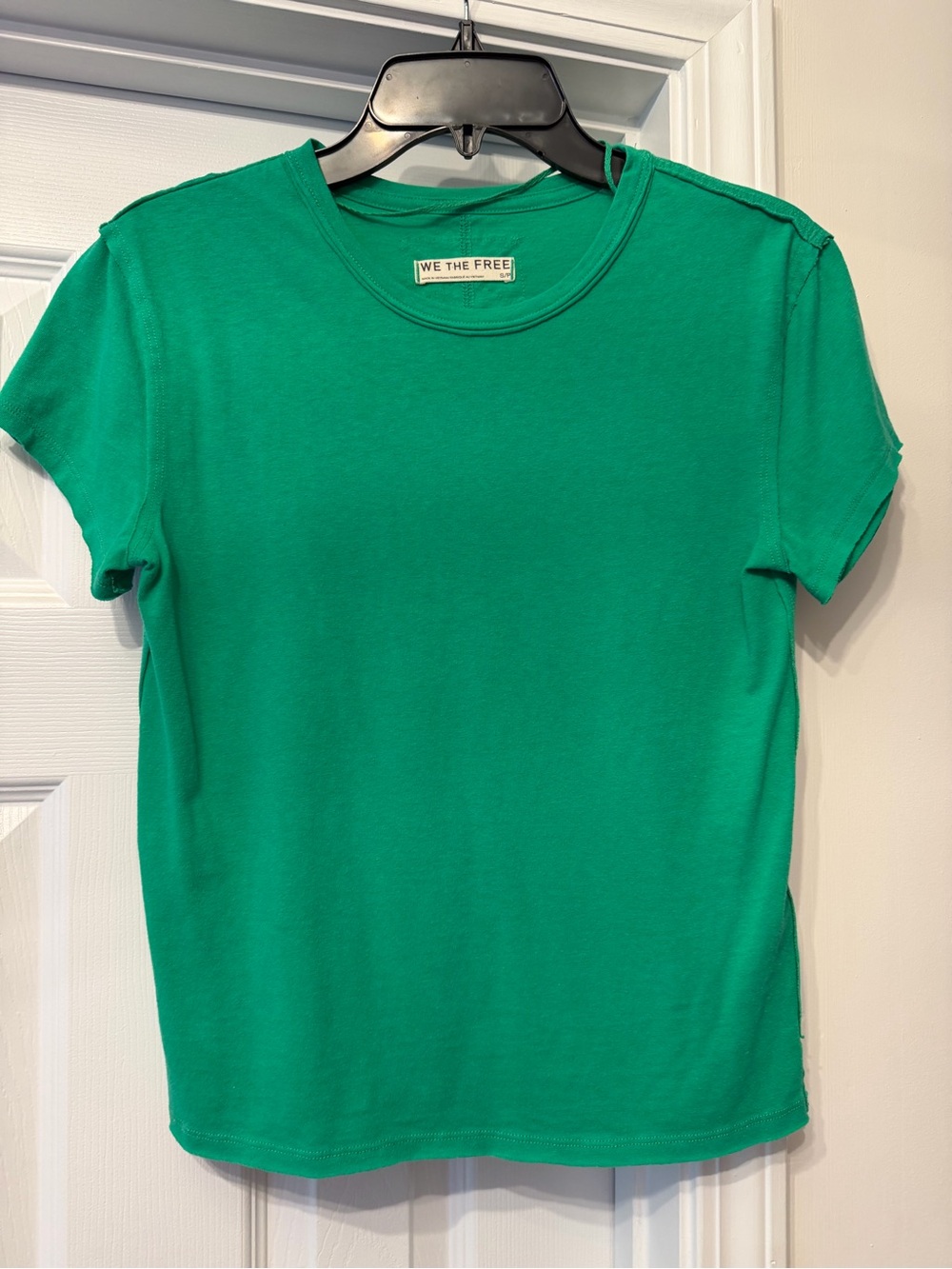 We The Free Bright Green Short Sleeve Crewneck Tee